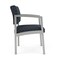 Lesro Lenox Steel Wide Guest Chair Metal Frame, Silver, RS Night Sky Upholstery LS1201 - alternate 2